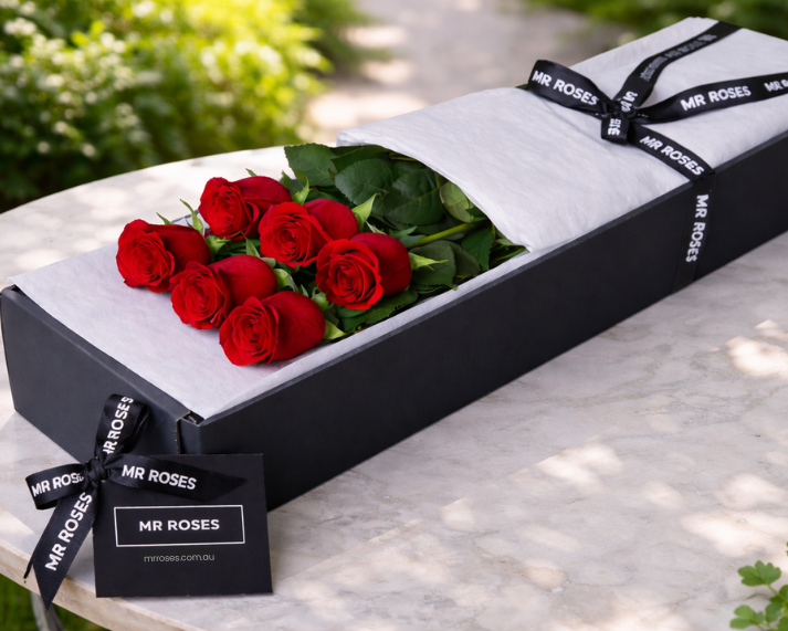 Valentine's Day Flowers - Red Roses (6 Stems)