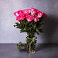 long stem pink roses