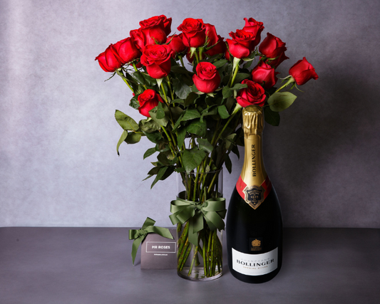 Red Roses & Bollinger Special