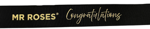 Congratulations Custom Gold Ribbon