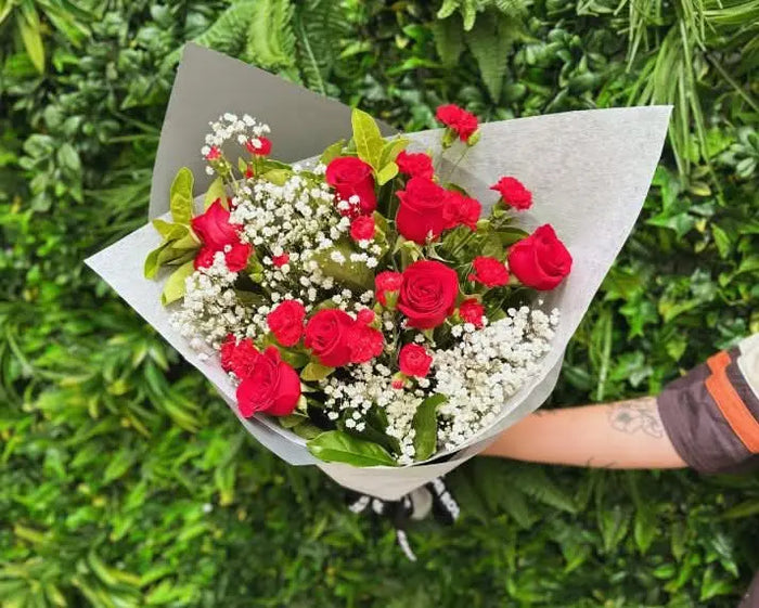 Mrr Roses Crimson Rose Bouquet | Red Flowers & Roses | Mr Roses