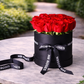 Valentine's Day Flowers - Fresh Red Rose Hat Box