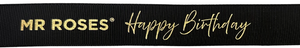 Happy Birthday Custom Gold Ribbon