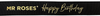 'Happy Birthday' Custom Gold Ribbon