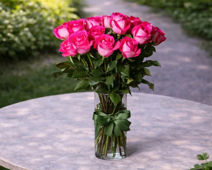 Long Pink Roses Long Stemmed Pink Roses | Same Day Delivery | Mr Roses
