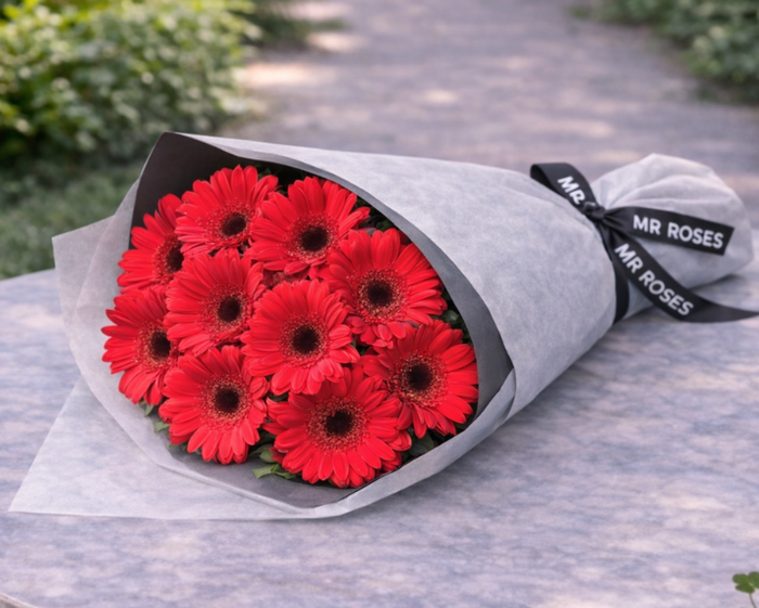 red gerbera bouquet