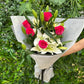 Fragrant White Lilies & Pink Roses Bouquet