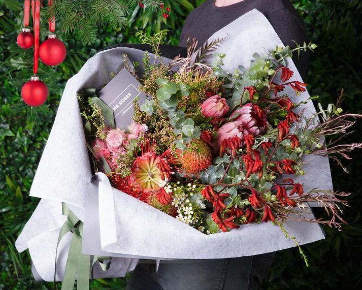 Christmas Flowers - Australian Natives Flower Bouquet