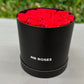 Infinity Preserved Rose Hat Box in Red