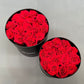 Infinity Preserved Rose Hat Box in Red