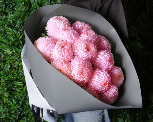 Stunning Pink Chrysanthemum Disbud Bouquet