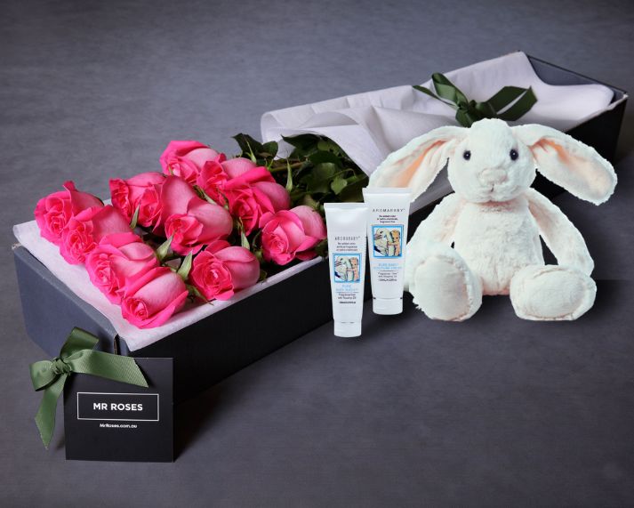 Pink Roses & Baby Bundle