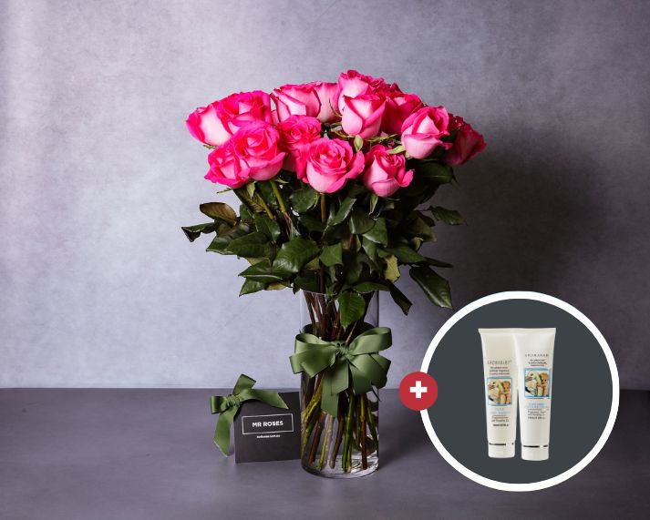 Pink Roses, Pure Baby Wash & Moisture Cream