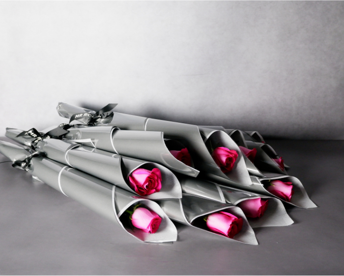 Indivually Wrapped Roses Bulk Wrapped Pink Roses | Same Day Delivery | Mr Roses