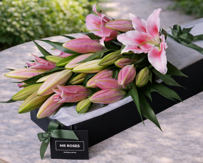 bouquet pink lily flower Pink Lilies | Fragrant Pink Oriental Lily
