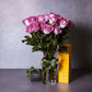 purple roses and veuve champagne