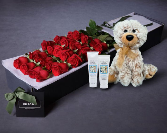 Red Roses & Baby Bundle