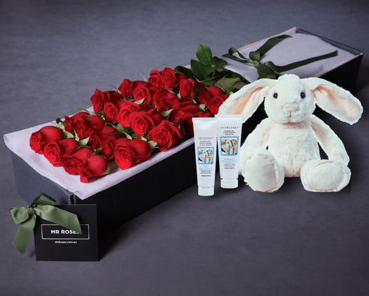 Red Roses & Baby Bundle