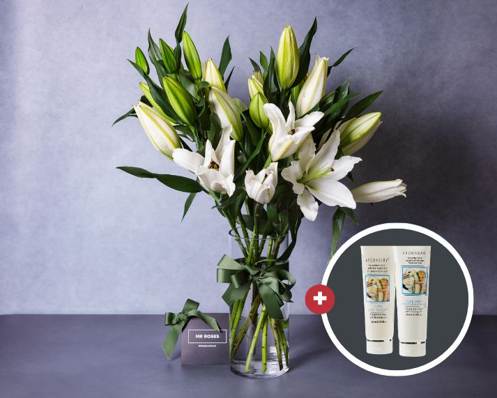 Lilies, Pure Baby Wash & Moisture Cream