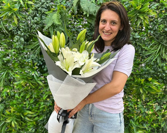 Mother's Day Flowers - Fragrant White Lilies Bouquet