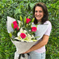 Fragrant White Lilies & Pink Roses Bouquet