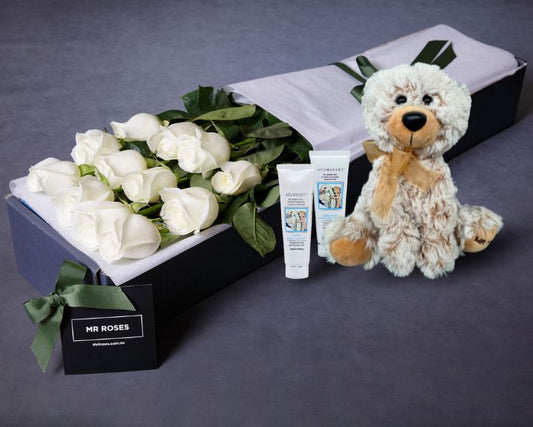 White Roses & Baby Bundle