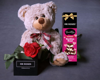 Valentines Flowers - Single Long Stemmed Red Rose & Gifts