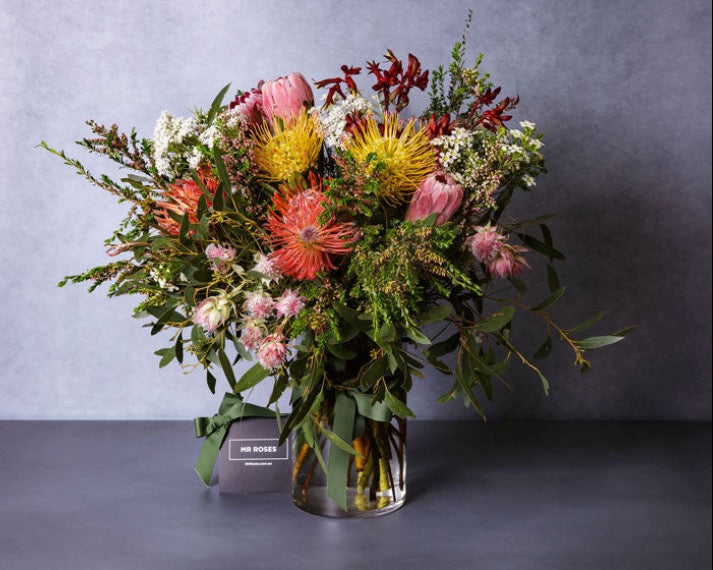 Australian Natives Flora Flower Bouquets with Vase