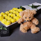 Yellow Roses & Teddy Bear