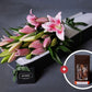Mother's Day Flowers - Pink Lilies & Salted Butter Caramels