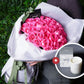 Mother's Day Flowers - Pink Rose Bouquet & Pampering Bath Salts