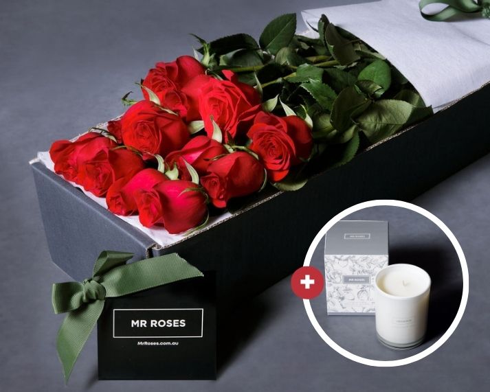Mother's Day Flowers - Red Roses & Mr Roses Rose Scented Candle